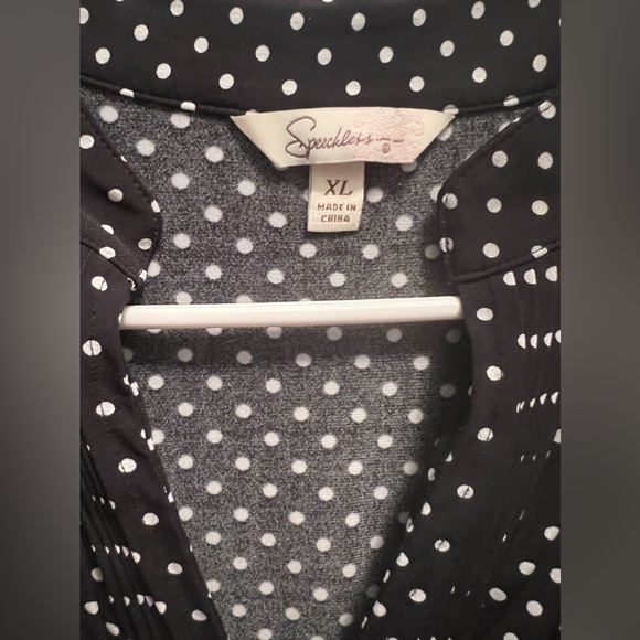 Black and white polka dot blouse - Picture 4 of 4